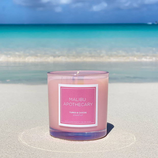 Iridescent Pink Candle - MONTAUK