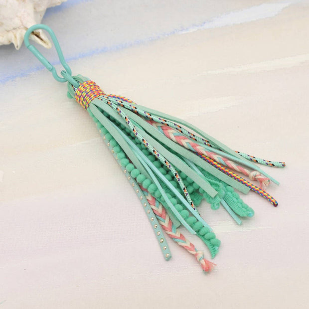 Bohemian Style Long Tassel Keychain - Assorted