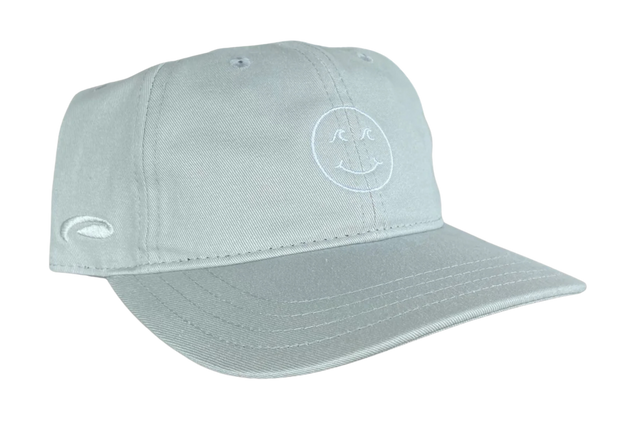 Kids Smiley Dad Hat - Light Grey