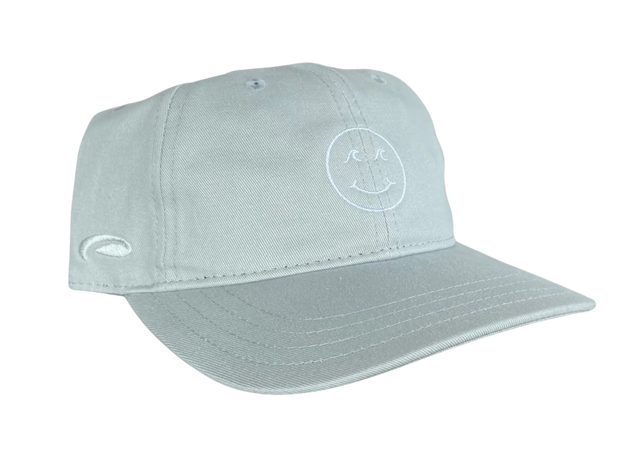 Smiley Dad Hat - Light Grey
