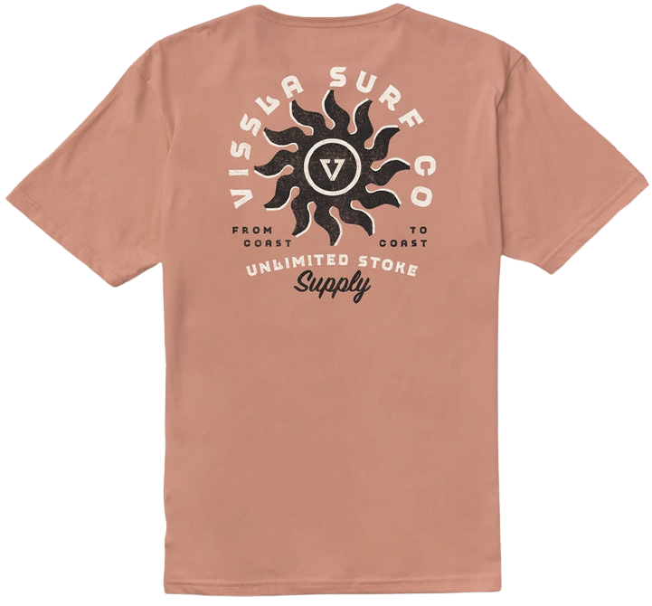 Spins Organic Tee - Papaya