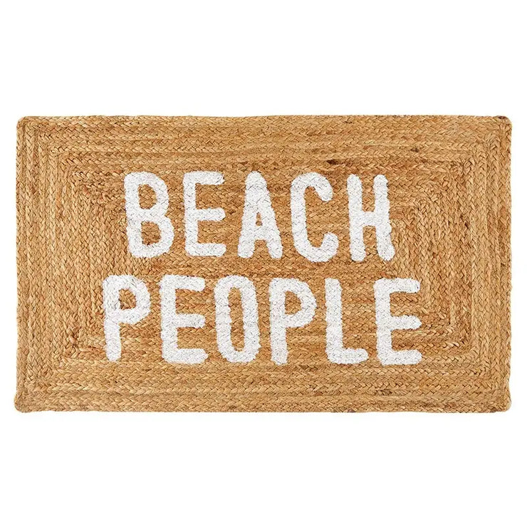 Face To Face Jute Mat - Beach People