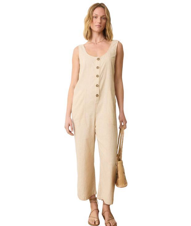 Sydney Beach Jumpsuit- Natural