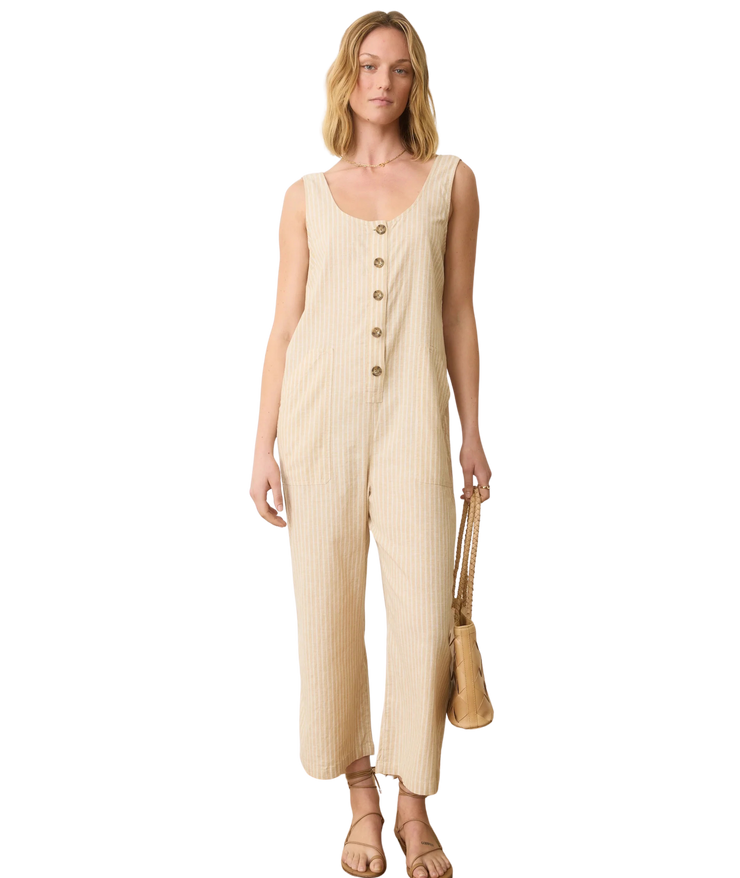 Sydney Beach Jumpsuit- Natural