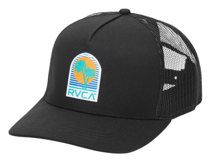 Puerto Nuevo Curved Trucker - Black