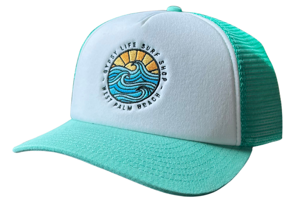 Gypsy Life Foamy Trucker Hat - Seafoam