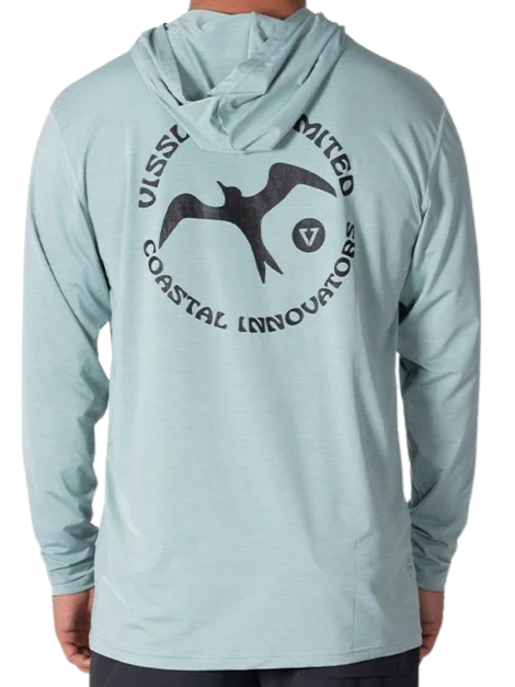 Twisted Eco Hooded Long Sleeve Sun Shirt - Sea Green