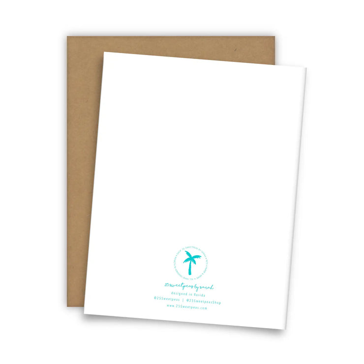 Nutmeg Sea Shell Birthday Card