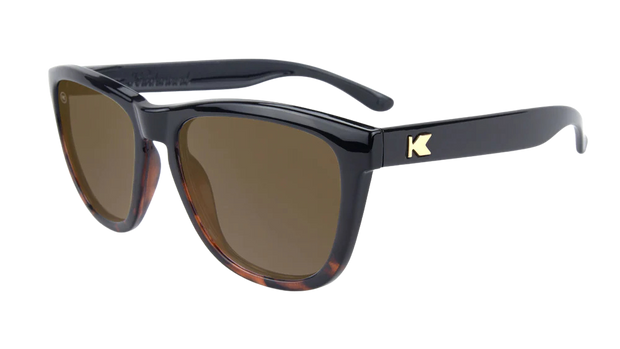 Glossy Black and Tortoise Shell Fade - Amber Mai Tais - Polarized