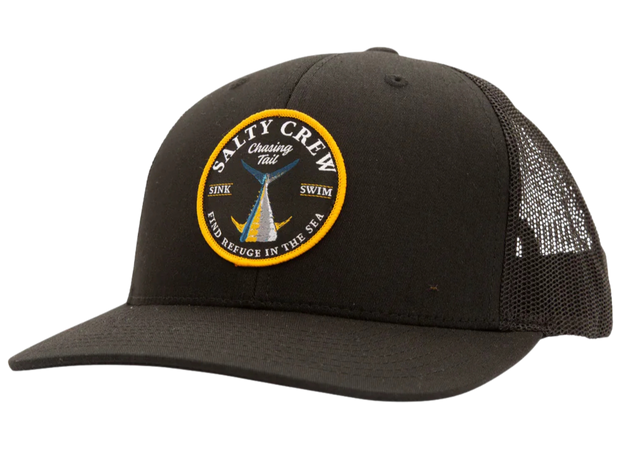 Bottom Dweller Retro Trucker Hat - Black