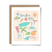Florida Greeting Card, Sunshine State Art