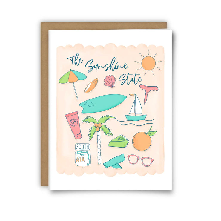 Florida Greeting Card, Sunshine State Art