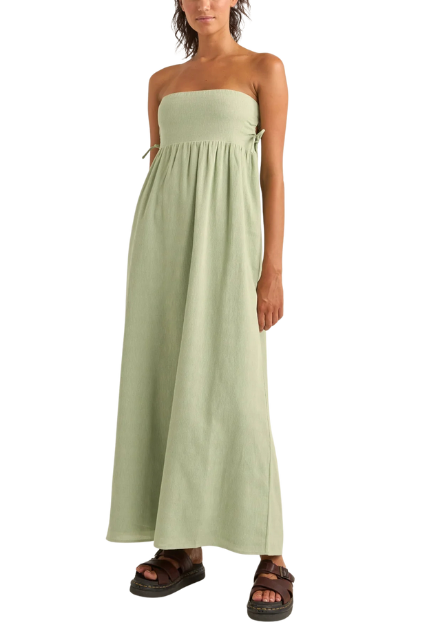 Zali Tie Side Maxi Dress - Sage