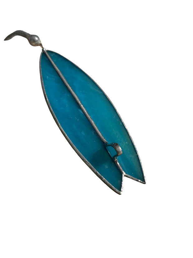 Blue Lagoon Stained Glass Surfboard