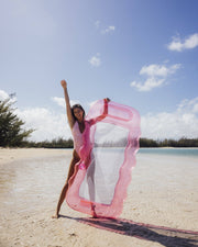Clear Pink Mesh Lounger