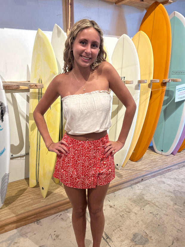 Khush Petra Skort - Magnolia Red Coral