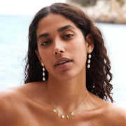 Summer Beach Pearl Charm Necklace