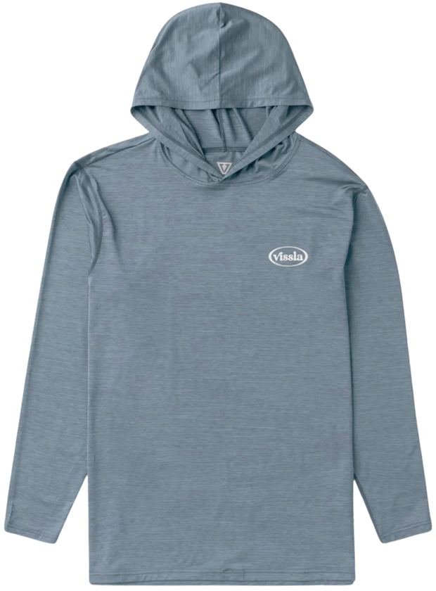 Twisted Eco Hooded Long Sleeve Sun Shirt - Slate Heather
