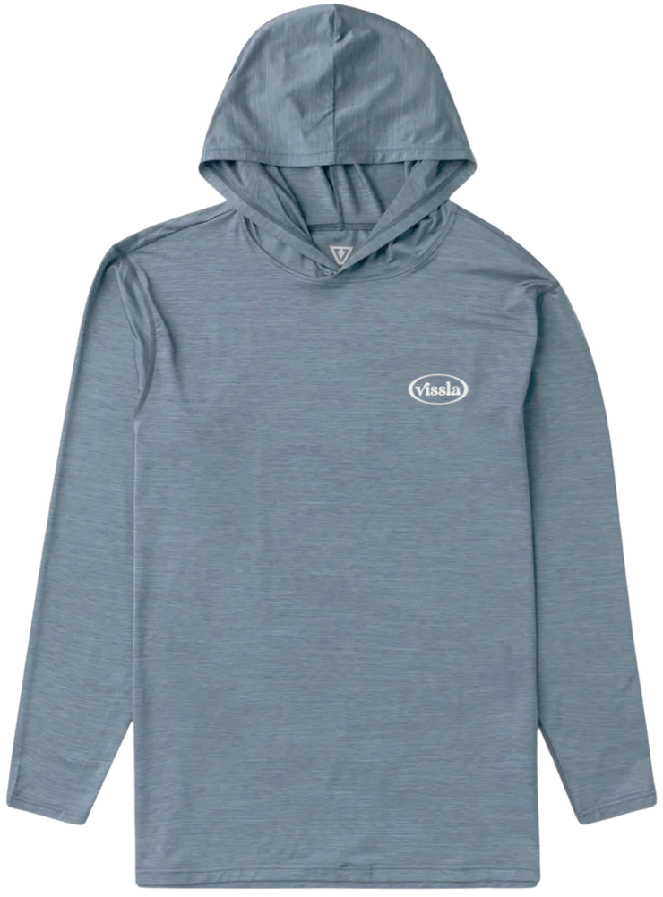 Twisted Eco Hooded Long Sleeve Sun Shirt - Slate Heather