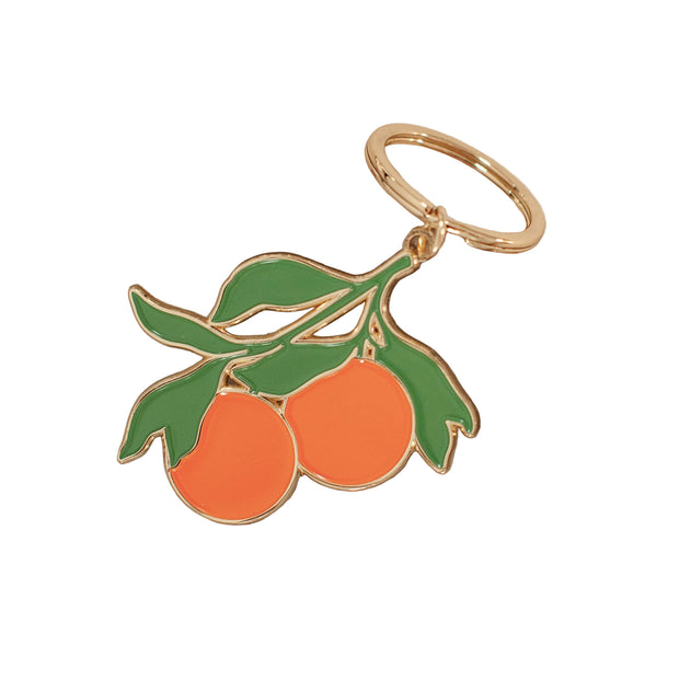 Oranges Enamel Keychain
