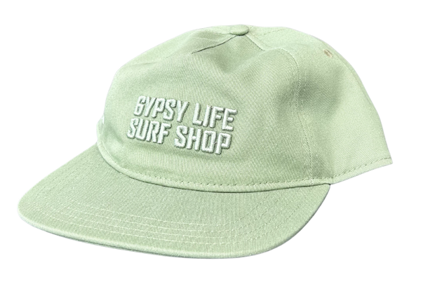 Gypsy Life Surf Shop Basic Logo Hat - Sage