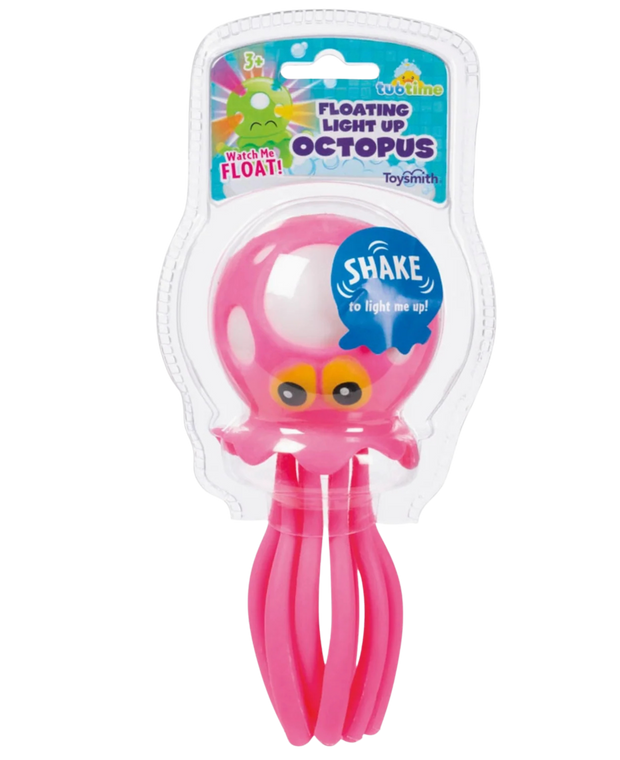 Toysmith Floating Light Up Octopus, Tub or Pool