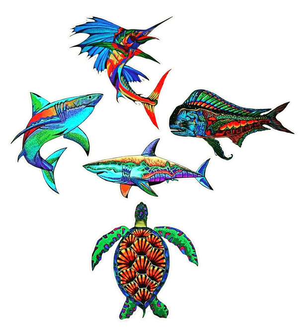 Alex Williams Marine Life Sticker - Assorted