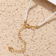 Beach Shell Ocean Scallop Pendant Necklace