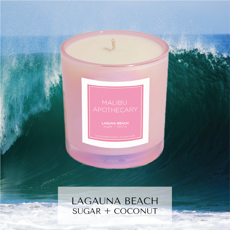 Iridescent Pink Candle - MONTAUK