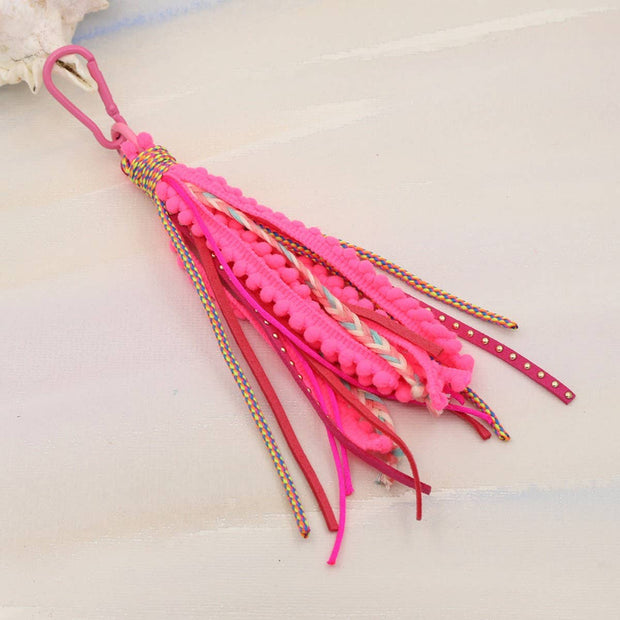 Bohemian Style Long Tassel Keychain - Assorted