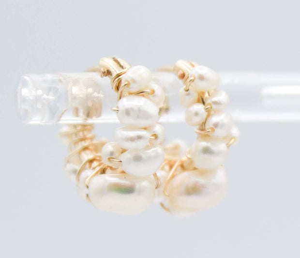 Fresh Water Pearl Huggies