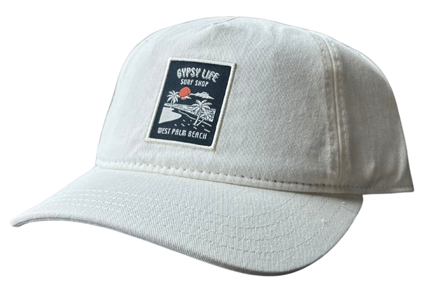 Gypsy Life Patch Trucker Hat - Cream