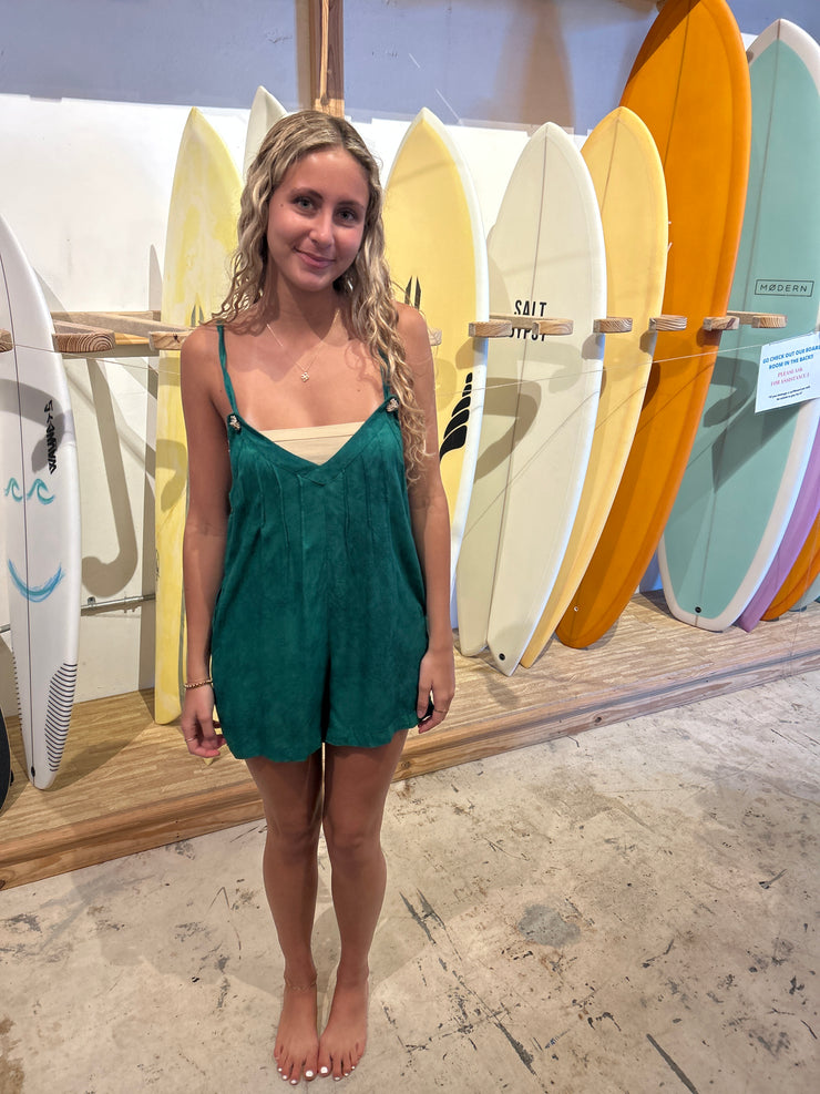 Khush Rocus Romper - Hazy Emerald