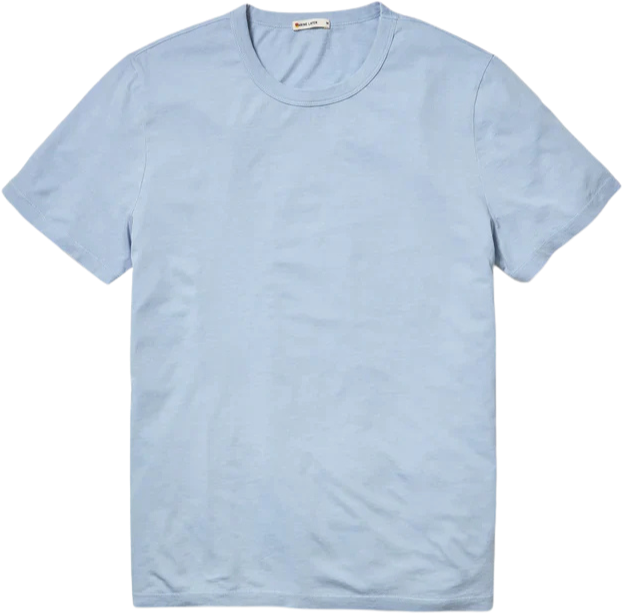 Signature Sea Change Crew Tee - Soft Chambray