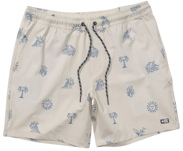 Good Vibes Volley Short - Stone