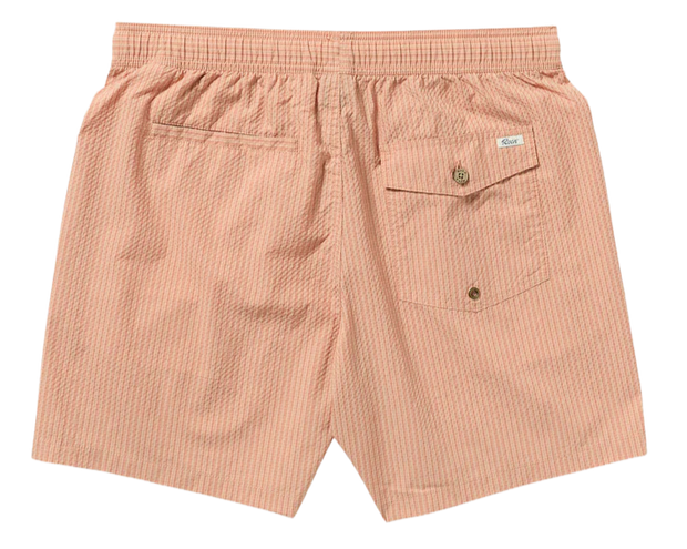 Exotica Seersucker Elastic 17" Short - Apricot