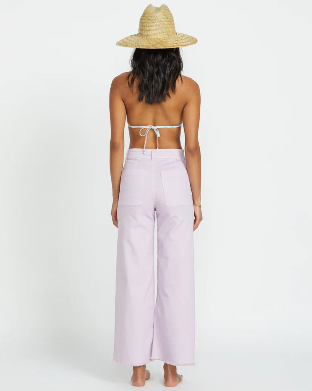 Free Fall High-Waist Pants - Amethyst Smoke