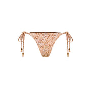 Decorative Thong Tie Side Bikini Bottom - Wild Skies