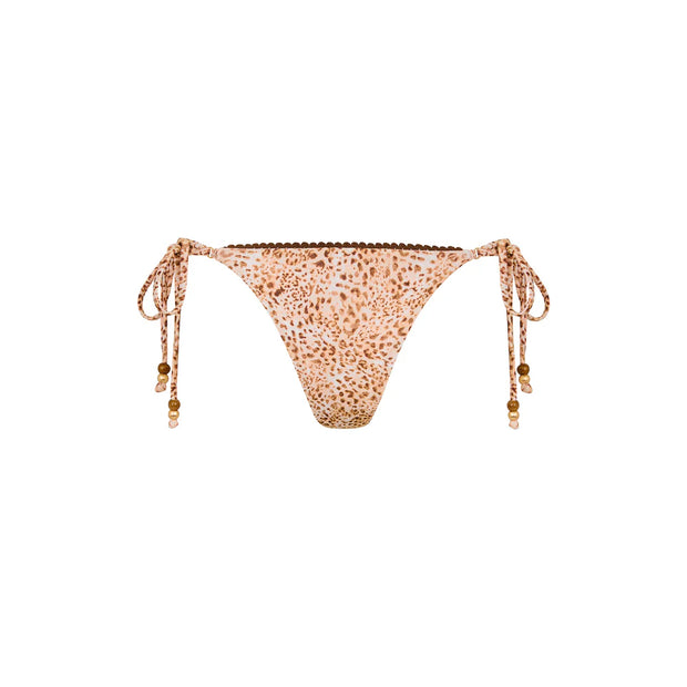 Decorative Thong Tie Side Bikini Bottom - Wild Skies