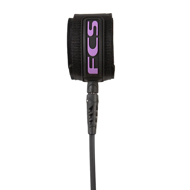 FCS 6' Comp Essentials Leash - Zappo / Black