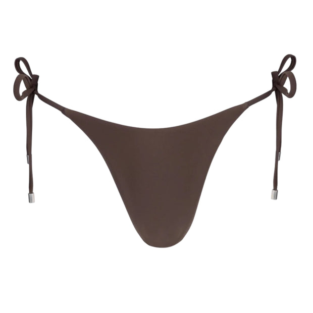 Classic Tie Side Hi Cut Pant - Chocolate