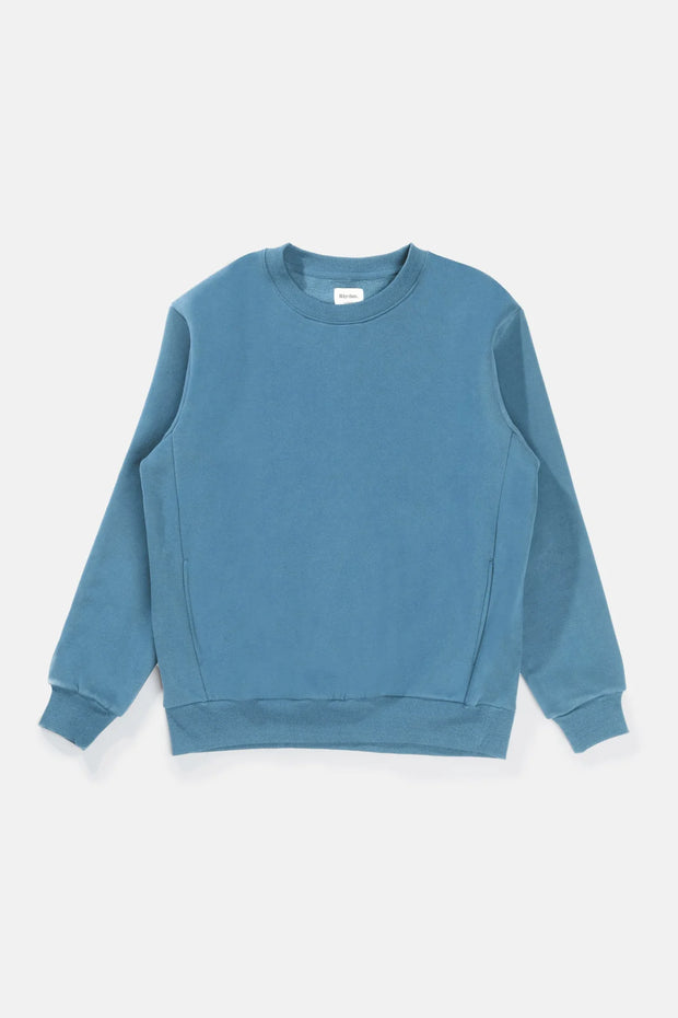 Classic Fleece Crew - Mineral Blue