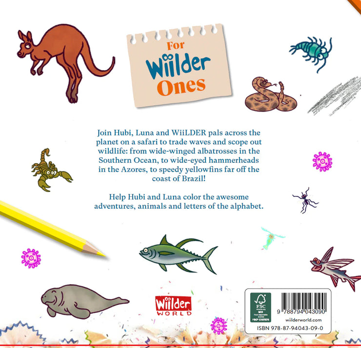 Wiilder Adventures & Animals A-Z: Coloring book