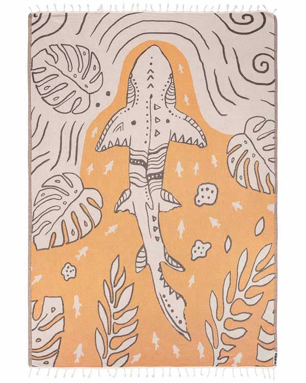 Monstera Shark Large Towel - Discovery