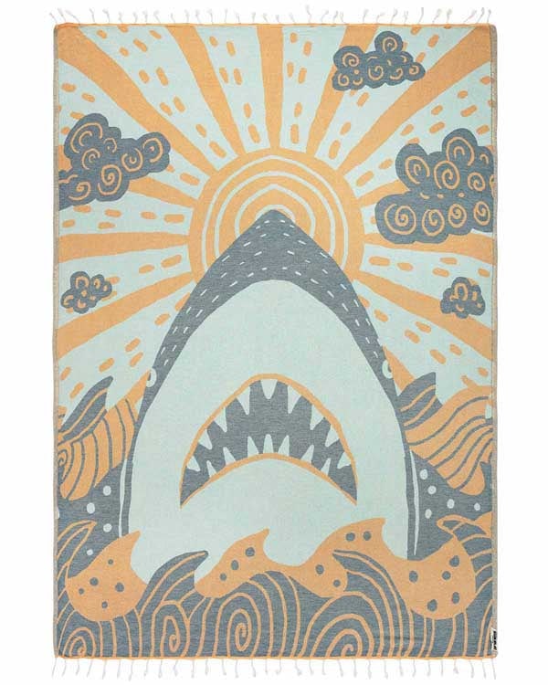 Rising Shark Large Towel - Discovery