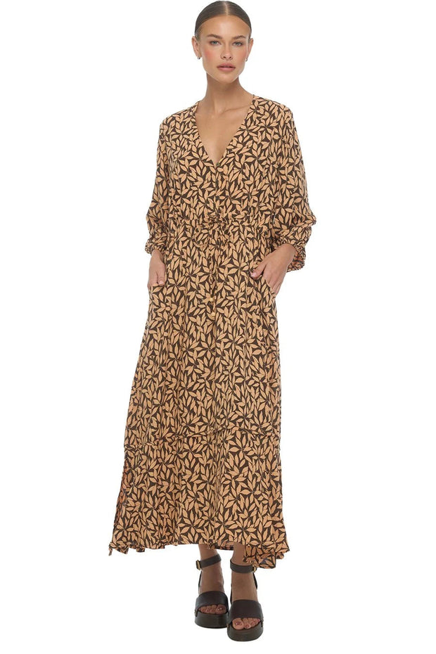 Fethiye Dress - Petaline Brown