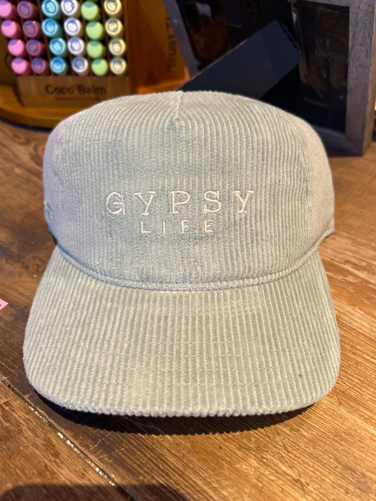 Gypsy Life Wide Wale Corduroy Hat - Agave
