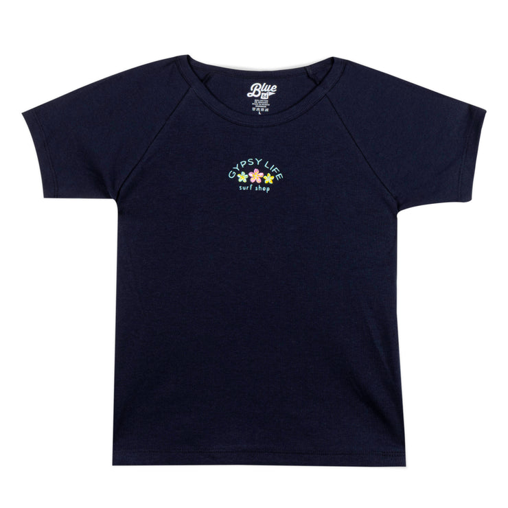 Phone Line Plumeria Baby Tee