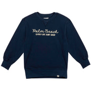 Gypsy Life Women's Dyed Corded Crew - Navy