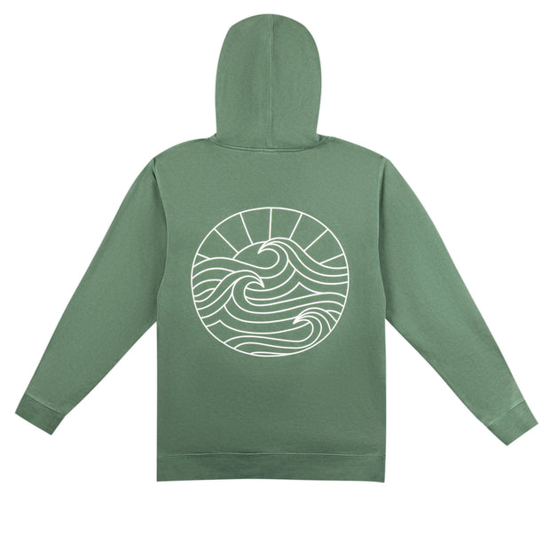 Gypsy Life Surf Shop OG Logo Hoodie - Alpine Green